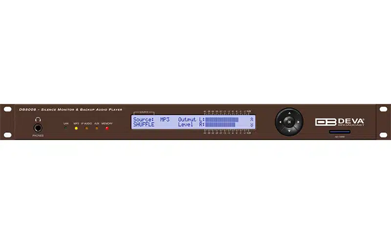 DEVA DB8008 – Silence Detector & Backup Audio Player for Broadcast