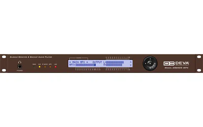 DEVA DB8009-MPX – Dual MPX Backup Switcher for FM Broadcast