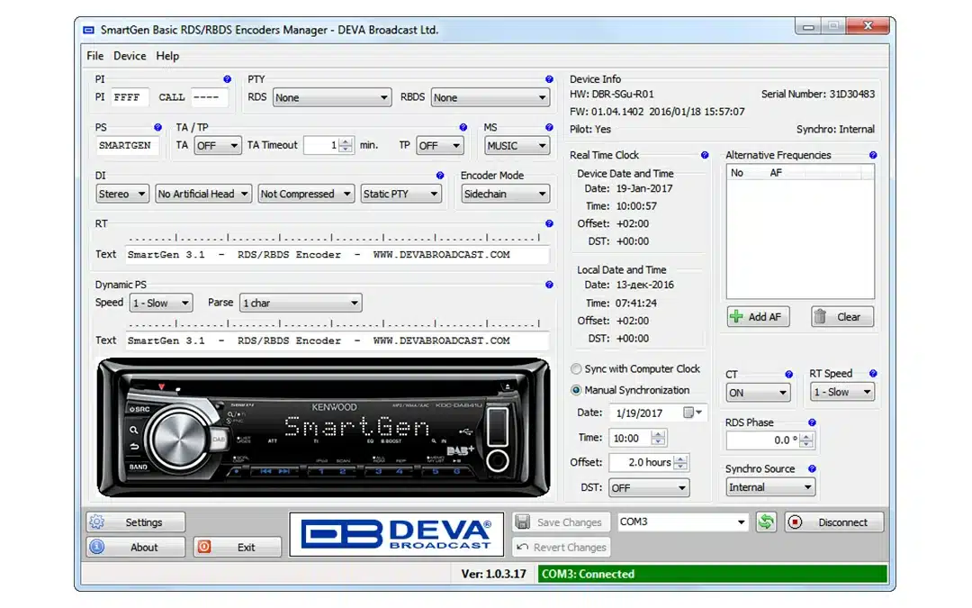 deva smartgen 31 interface