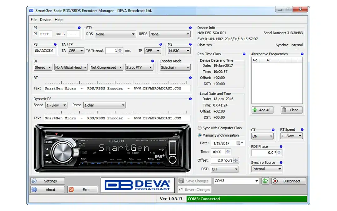 deva smartgen micro config