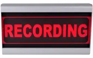 The D&R RECORDING Light is a professional indicator for studio use