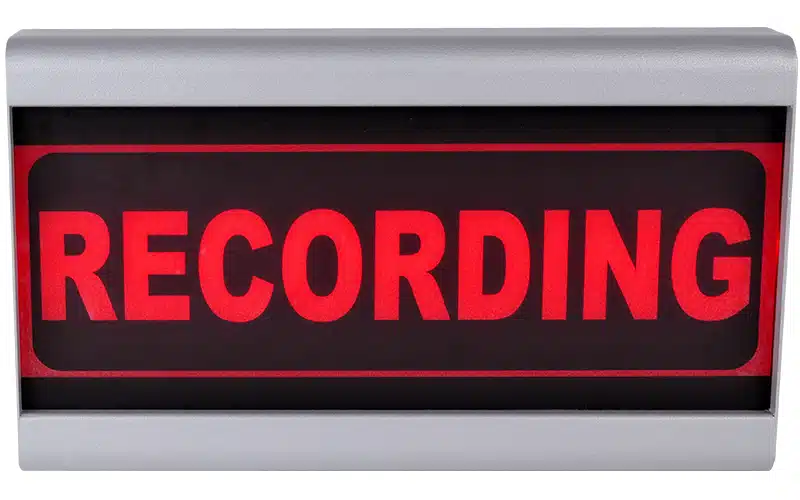 The D&R RECORDING Light is a professional indicator for studio use