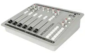 The D&R WEBSTATION-USB is a professional-grade 6-channel USB broadcast mixer designed for radio stations
