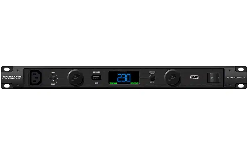 The Furman PL-PRO DMC E Power Conditioner offers advanced voltage protection and line noise filtration for professional-grade power management.