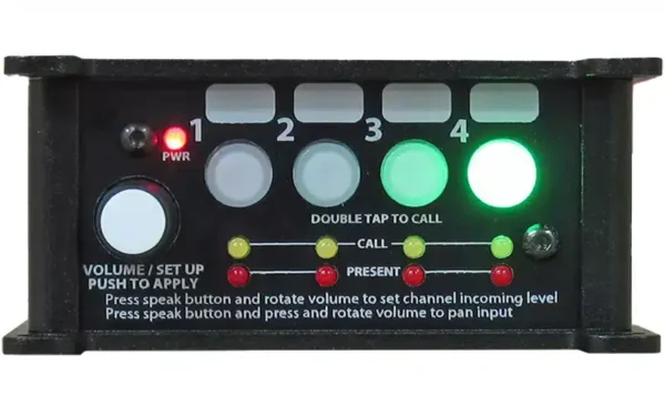 Experience seamless and reliable multi-user communication with the Glensound Beatrice B4 4-Channel Beltpack Intercom.