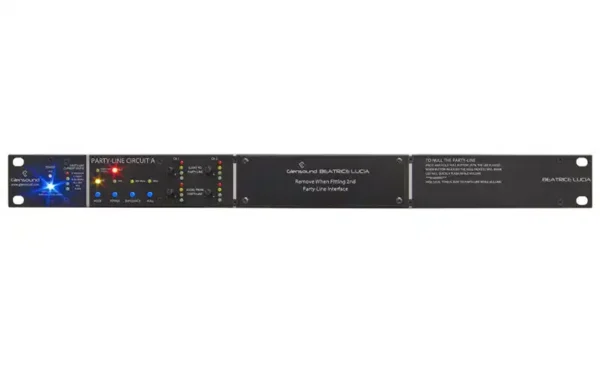 The Glensound Beatrice Lucia 1 is a professional-grade analogue party-line (2-wire) interface designed to connect traditional analogue intercom systems to modern Dante® and AES67 networks.
