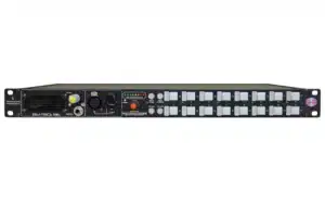 The Glensound Beatrice R16 is a 16-channel rackmount network intercom