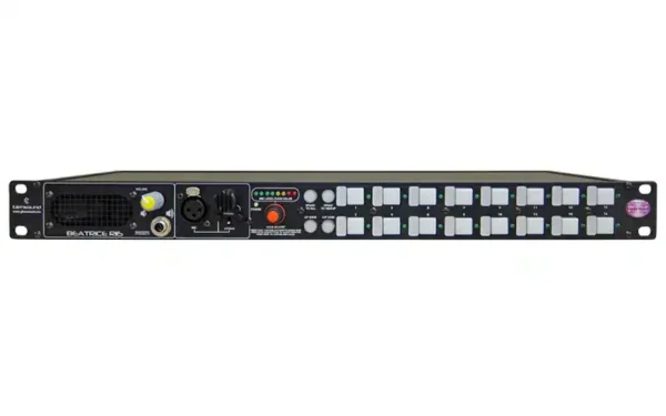 The Glensound Beatrice R16 is a 16-channel rackmount network intercom