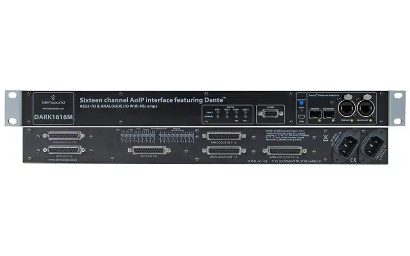 The Glensound DARK1616M is a versatile and powerful network audio interface designed for professional broadcast
