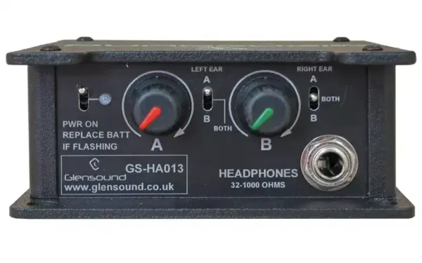 The Glensound GS-HA013 is a high-performance headphone amplifier designed for broadcast