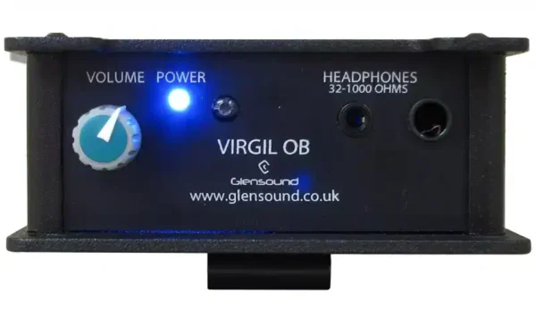 The Glensound VIRGIL OB is a high-performance Dante/AES67 headphone amplifier