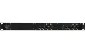 The Glensound Vittoria 64 DD is a 64-channel Dante-to-Dante network bridge that provides a robust firewall between two independent Dante network interfaces.