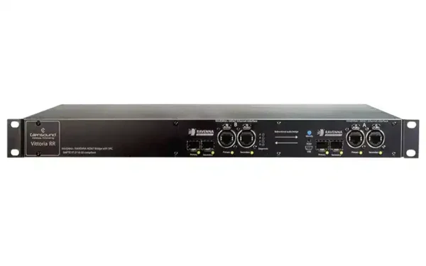 The Glensound Vittoria RR is a high-performance Ravenna network audio bridge designed to seamlessly convert audio streams between Ravenna networks and traditional audio systems.