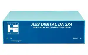 The Henry Engineering AES Digital DA 2x4 is a distribution system for digital audio signals maintaining accurate signal levels and impedances.