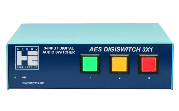 The Henry Engineering AES DigiSwitch 3X1 is just what you need to switch AES digital audio