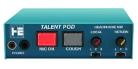 The Henry Engineering TALENTPOD II is an announcer’s mic and headphone controller for use by talent at a remote broadcast.