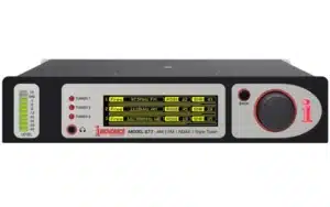 The Inovonics 677 Triple Tuner is an EAS Monitor Receiver designed for compact and efficient signal monitoring in broadcasting facilities.