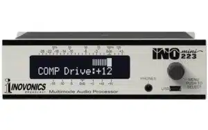 The Inovonics INOmini 223 is a versatile multimode audio processor designed to address various broadcast applications including NRSC