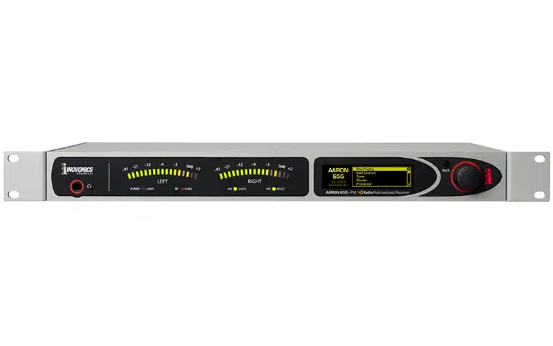 The primary application for the Inovonics AARON 655 is as a professional-grade FM and FM/HD-. Radio™ rebroadcast receiver. 
