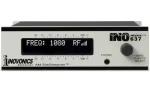 The Inovonics INOmini 637 SiteStreamer™ is a Web-enabled medium-wave AM broadcast receiver for remote signal monitoring.