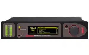 The Inovonics NOVIA 262 Dual-Mode Stereo Audio Processor is a half-rack
