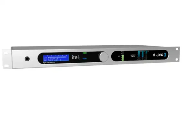 The ITEL DPRO3 FM is a FM broadcast audio processor with integrated MPX and RDS encoder.