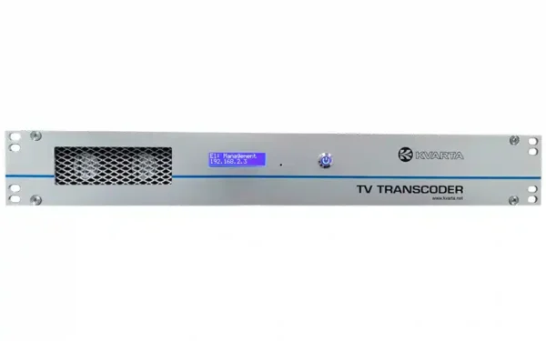 The Kvarta TV Transcoder is a cutting-edge signal conversion device designed for seamless TV content distribution across multiple formats and standards.