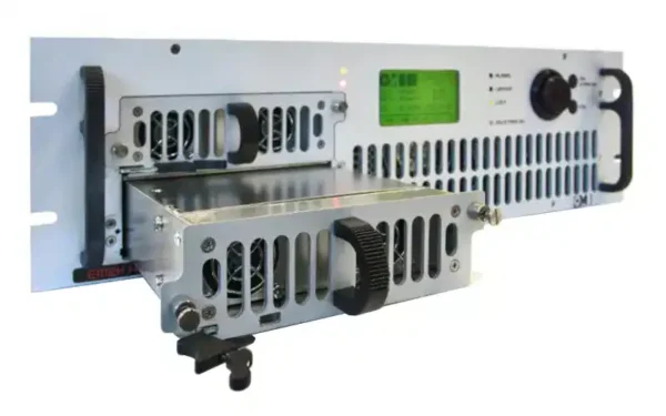 The OMB EM 2000 HE DIG PLUS 2KW FM compact transmitter  has been created by the OMB center of development for high efficiency transmitters.