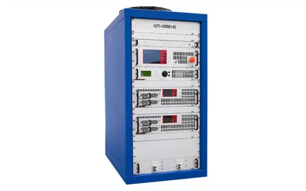 The OMB EM 4000 HE DIG PLUS 4KW FM transmitter has been created by the OMB center of development for high efficiency transmitters with hot plug modules.