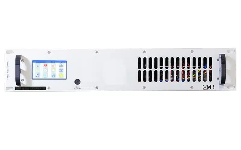 The OMB EM 500 DDS 550W fully digital FM transmitter has been created by the OMB center of development for DDS technology.