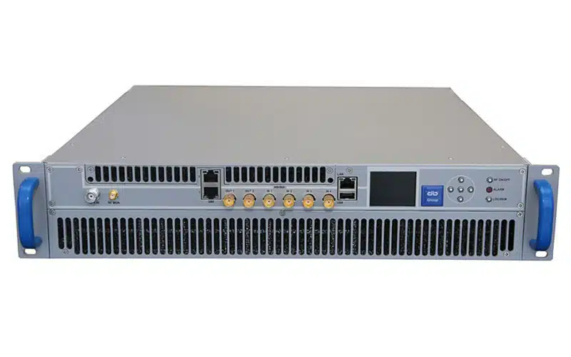 The OMB MOT 200 A digital Multicast Compact TV transmitter can be used as an analog and digital broadcast transmitter.