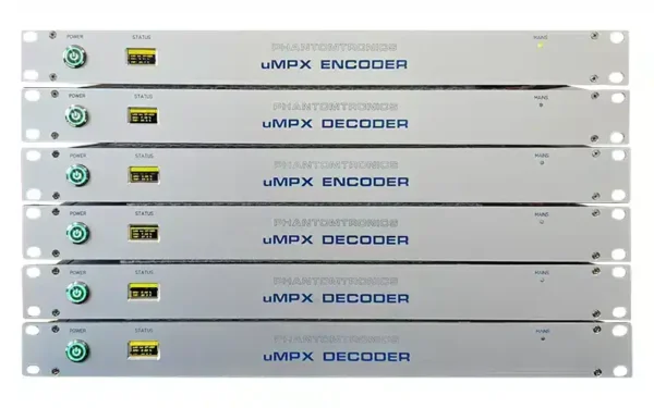 PHANTOMTRONICS uMPX Rack Encoder MPX-over-IP audio transport