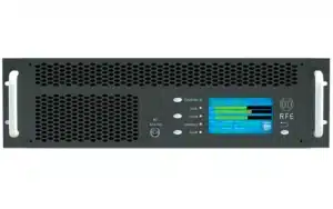 The innovative RFE Broadcast DS3000 transmitter is a compact 3U high chassis
