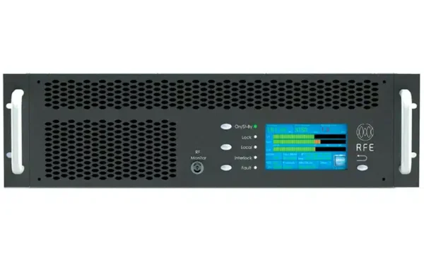 The innovative RFE Broadcast DS3000 transmitter is a compact 3U high chassis