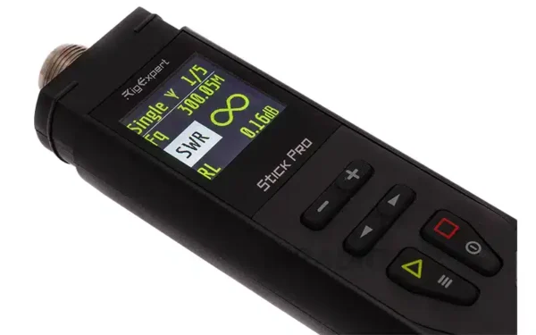 The Rigexpert Stick Pro offers rapid SWR and resonance check of an antenna covering 0.1 ~ 600 MHz