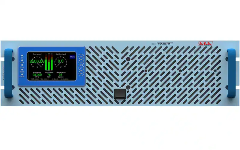 rvr tex2503tft 2500w fm transmitter
