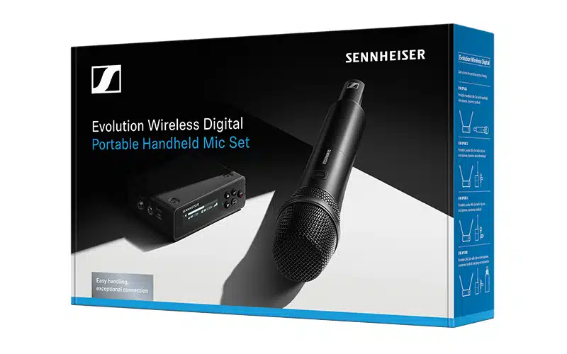 This Sennheiser EW-DP UHF wireless system features an all-new portable design and unmatched audio quality