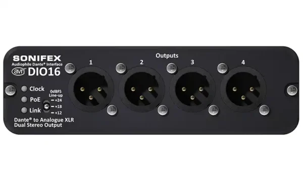 Sonifex AVN-DIO16 Dante to stereo analog and AES3 input