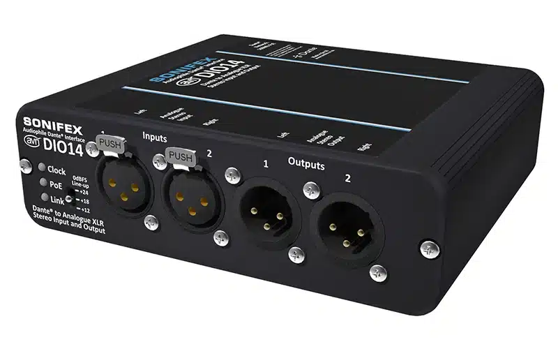 Sonifex AVN-DIO14 Dante to AES3 digital output interface