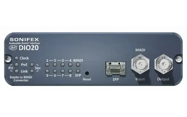 Sonifex AVN-DIO20 AES3 Dante Audio Interface