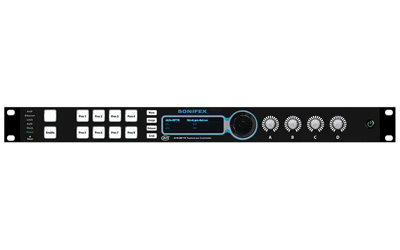 Sonifex AVN-MPTR AoIP Audio Monitor & Mixer Front View