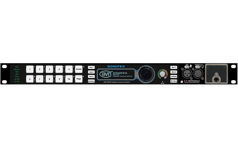 Sonifex AVN-TB10AR 10-Way Analogue IP Talkback Intercom
