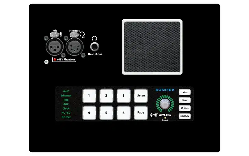 Sonifex AVN-TB6D Dante IP Talkback Intercom