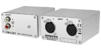 The Sonifex CM-LUX1 Balanced to Unbalanced Audio Converter allows the connection of a stereo balanced line input via 2 x female XLRs to a stereo unbalanced output on phono connectors.