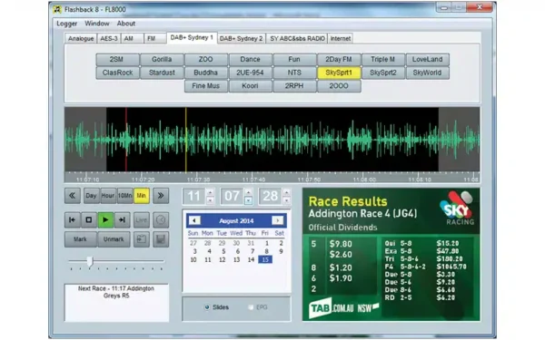 The Sonifex PC-FLS8 Flashlog 8 is configurable