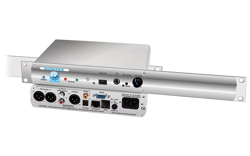 The Sonifex PS-PLAYS is a professional-grade multi-format audio player designed for broadcast studios