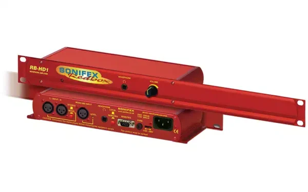 Sonifex RB-HD1 rackmount stereo headphone amplifier with XLR inputs