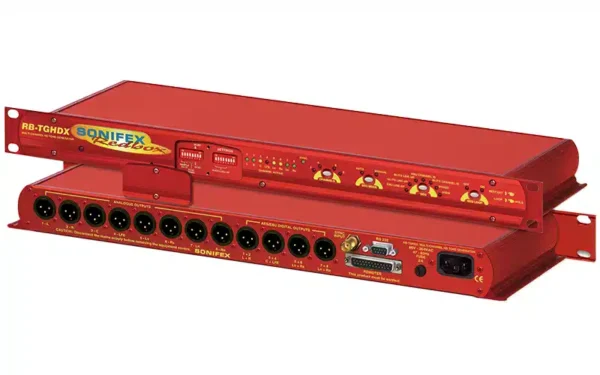 The Sonifex RB-TGHDX is an 8 channel audio tone generator that provides line identification for multichannel audio systems