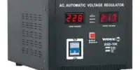 The Work Pro ESD-10K is a voltage regulator that maintains a constant output supply when voltage oscillates between 140 and 250 V (with 220 V devices) or between 60 and 130 V (with 110V devices).