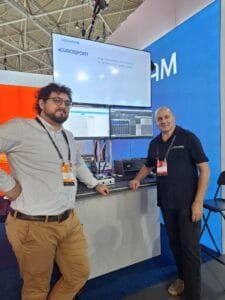 Close-up of Digigram ALP-X PCIe sound cards designed for broadcast audio, distributed by Broadcasters Warehouse.